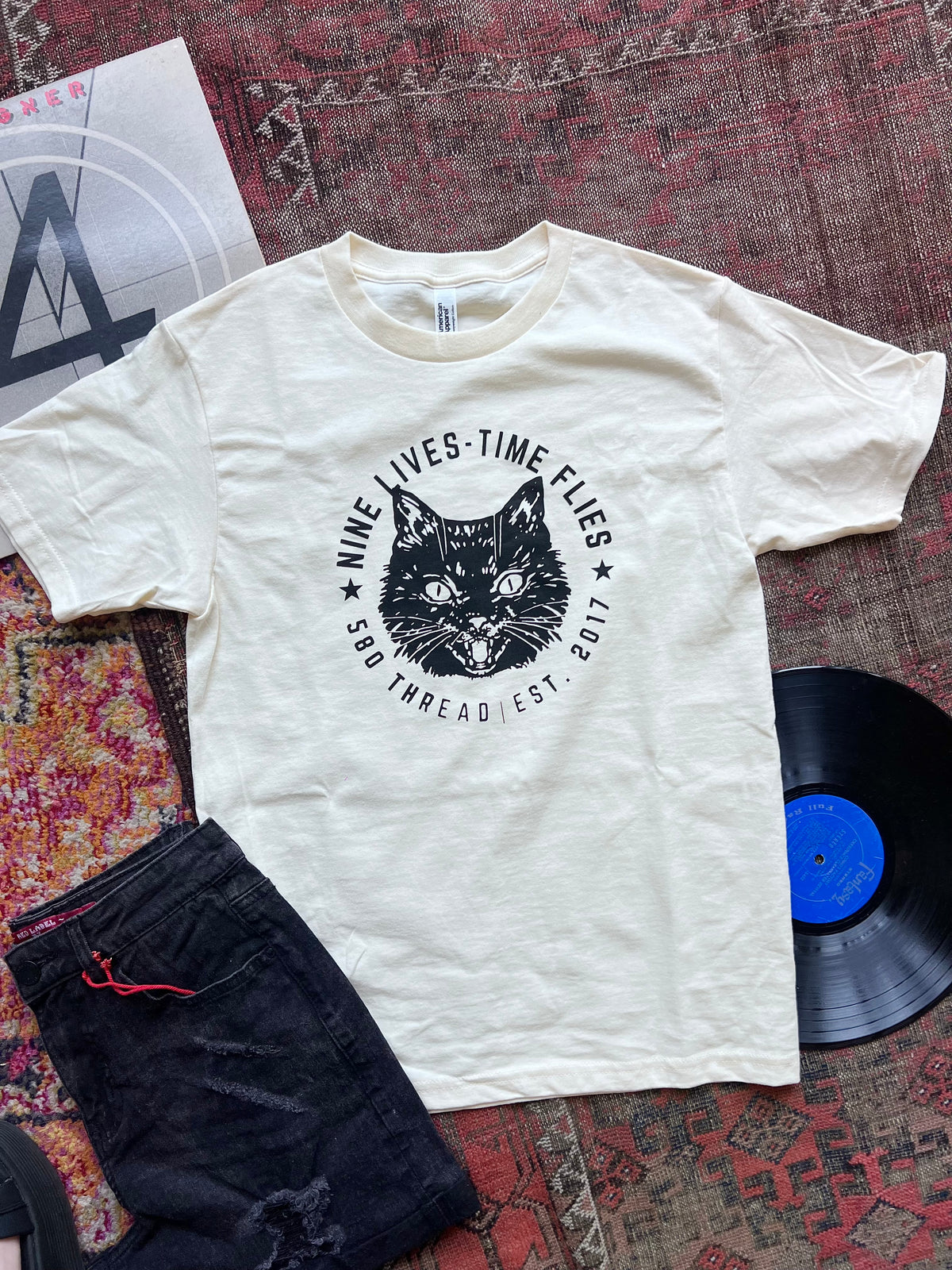 580 9yr Anniversary Tee - Cream