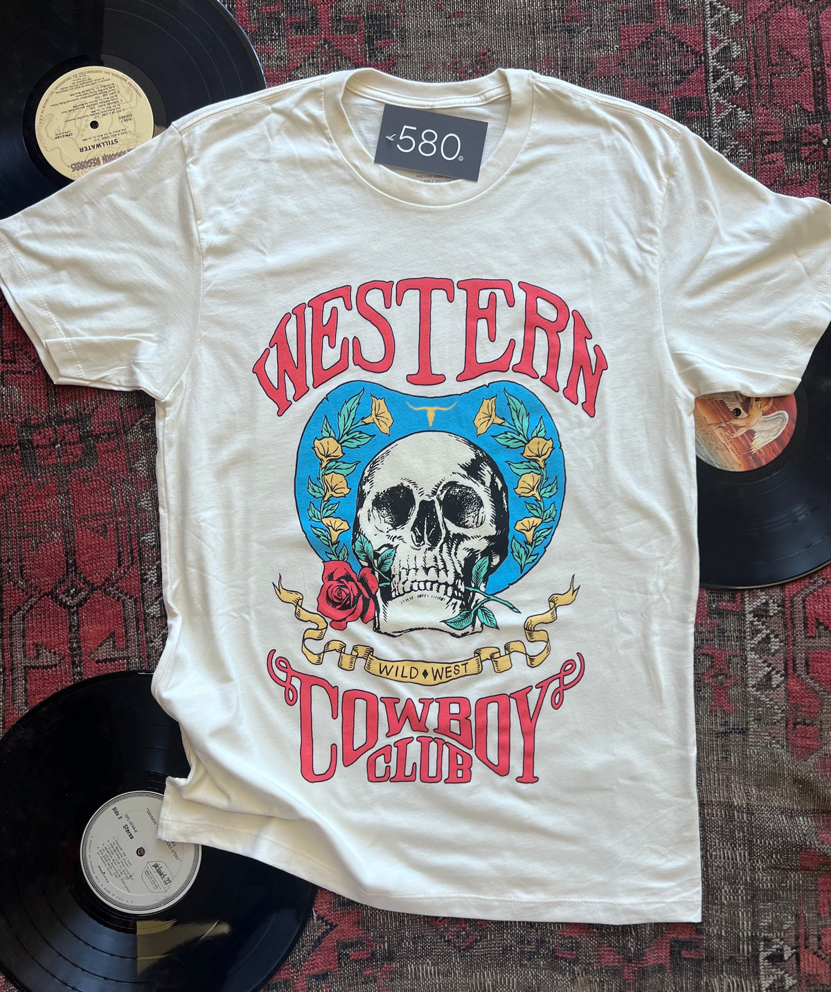 Ivory Western Cowboy Club Graphic Tee