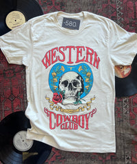 Ivory Western Cowboy Club Graphic Tee
