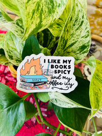 I Like My Books Spicy - Sticker