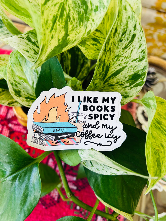 I Like My Books Spicy - Sticker