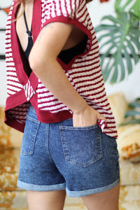 Jenny Mom Shorts - Dark Wash