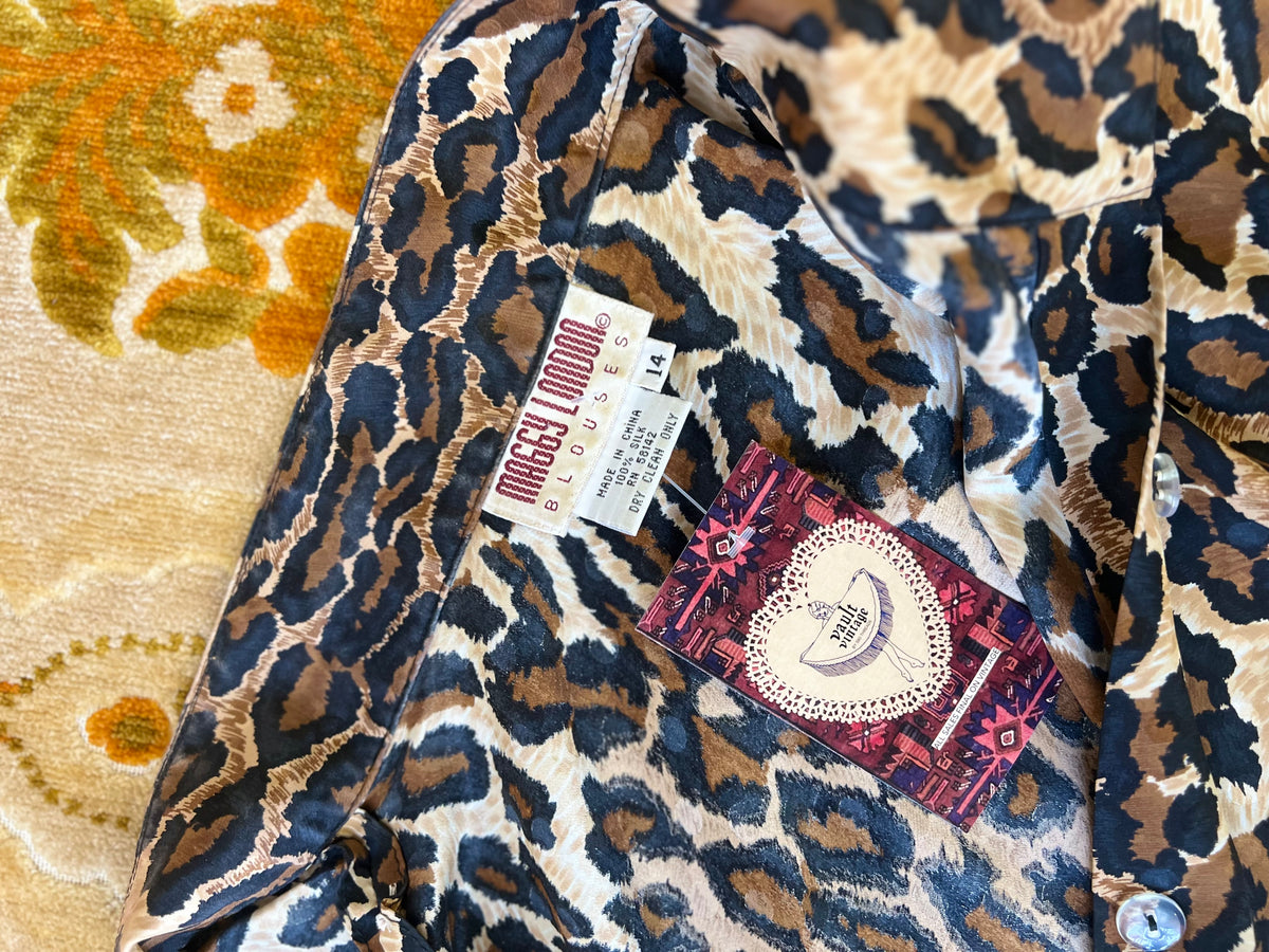 Vault | Leopard Blouse size 14