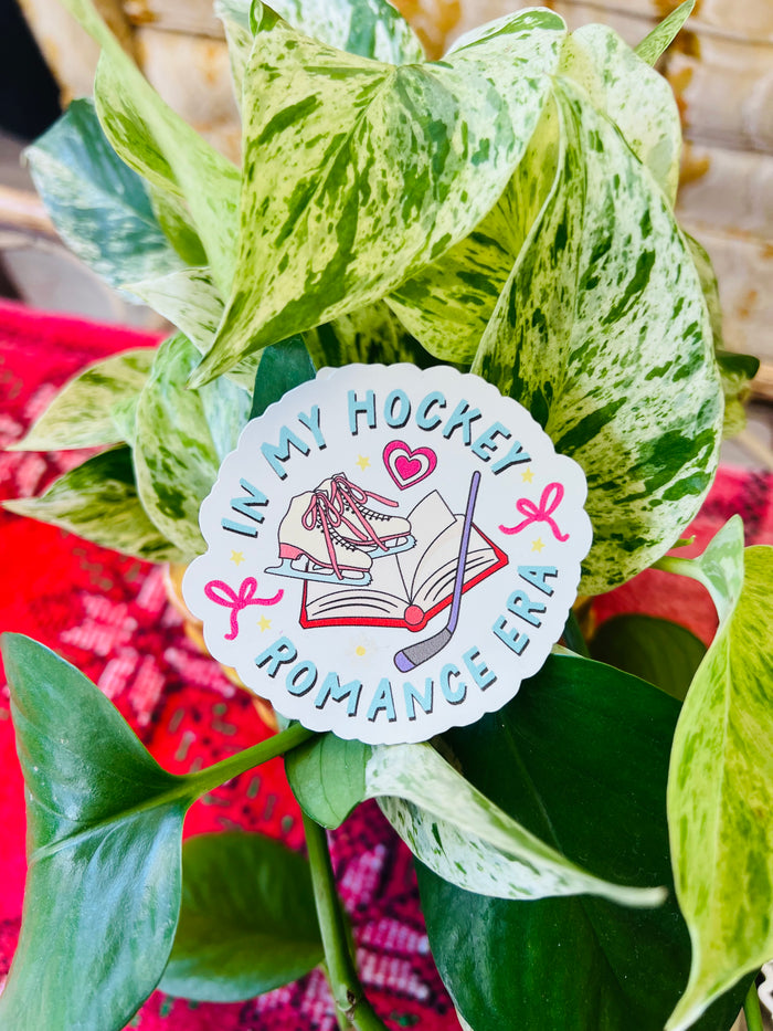 In my hockey romance era sticker 3"