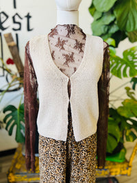 Tis Autumn Sweater Vest + Beige