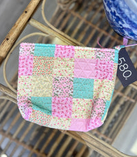 "Summer Garden" Quilted Cosmetic Bag
