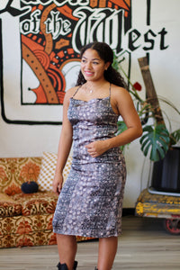 Mixed Floral Print Slip Dress