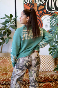 Swan Knit Cardigan + Light Blue