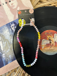 Earth Tone Natural Stone Beaded Necklace