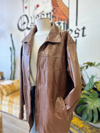 Vault | Brown Leather Jacket XL