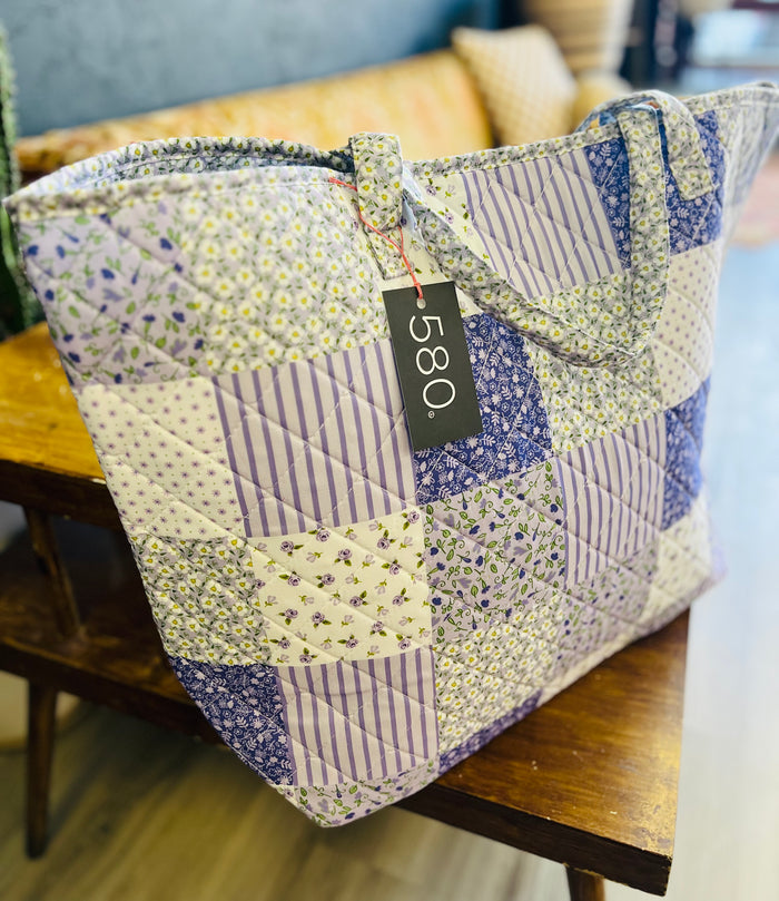 "Violet Dreams" Quilted Tote Bag