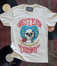 Ivory Western Cowboy Club Graphic Tee