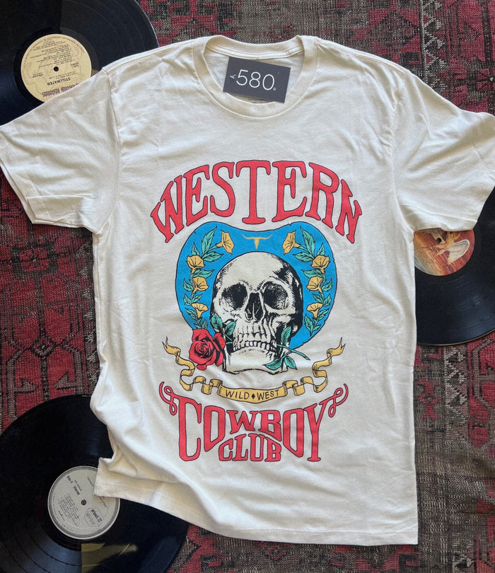 Ivory Western Cowboy Club Graphic Tee