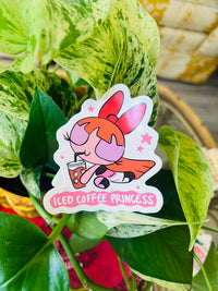 Iced Coffee Princess Sticker