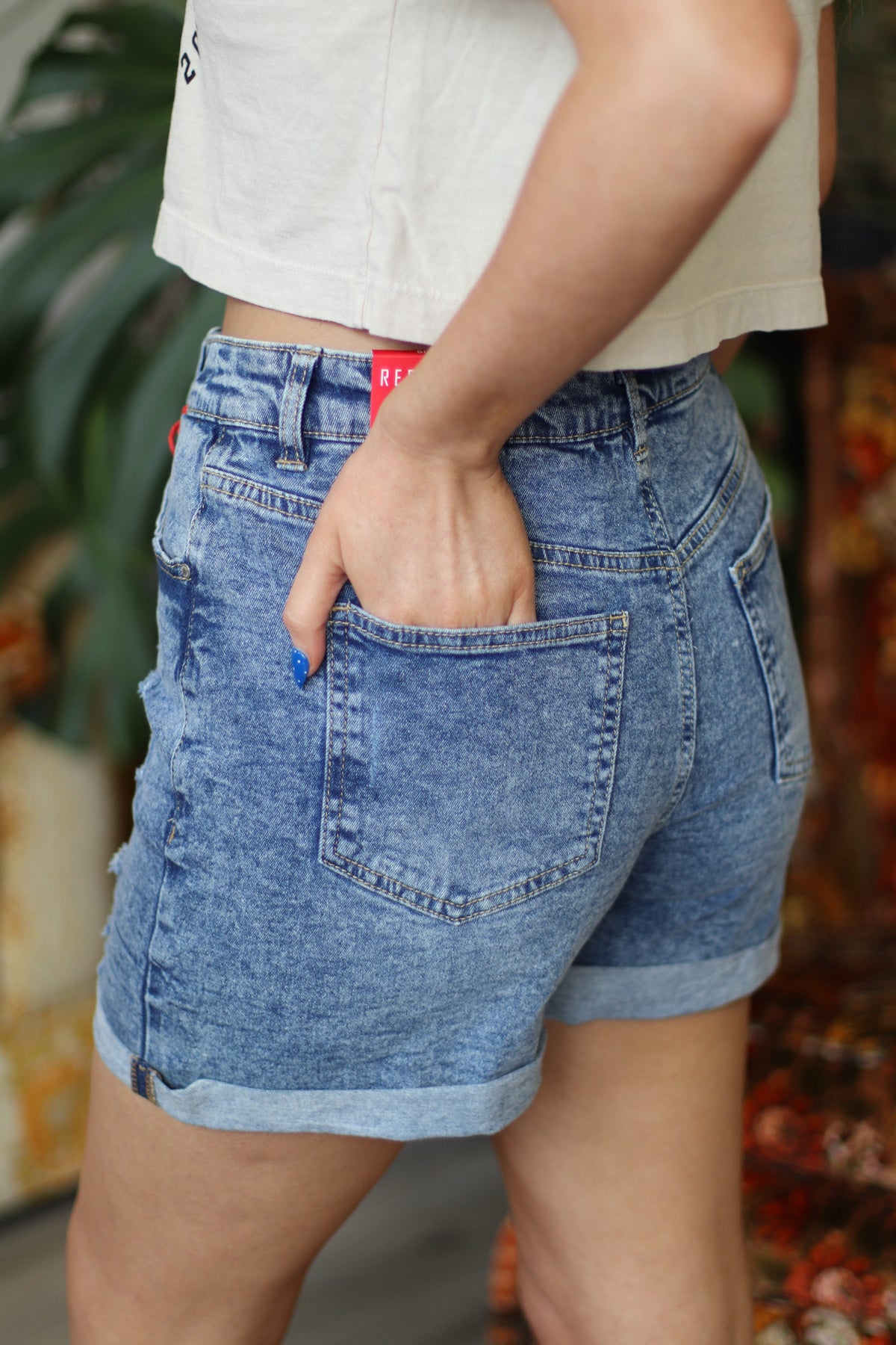 Jenny Mom Shorts - Medium Wash