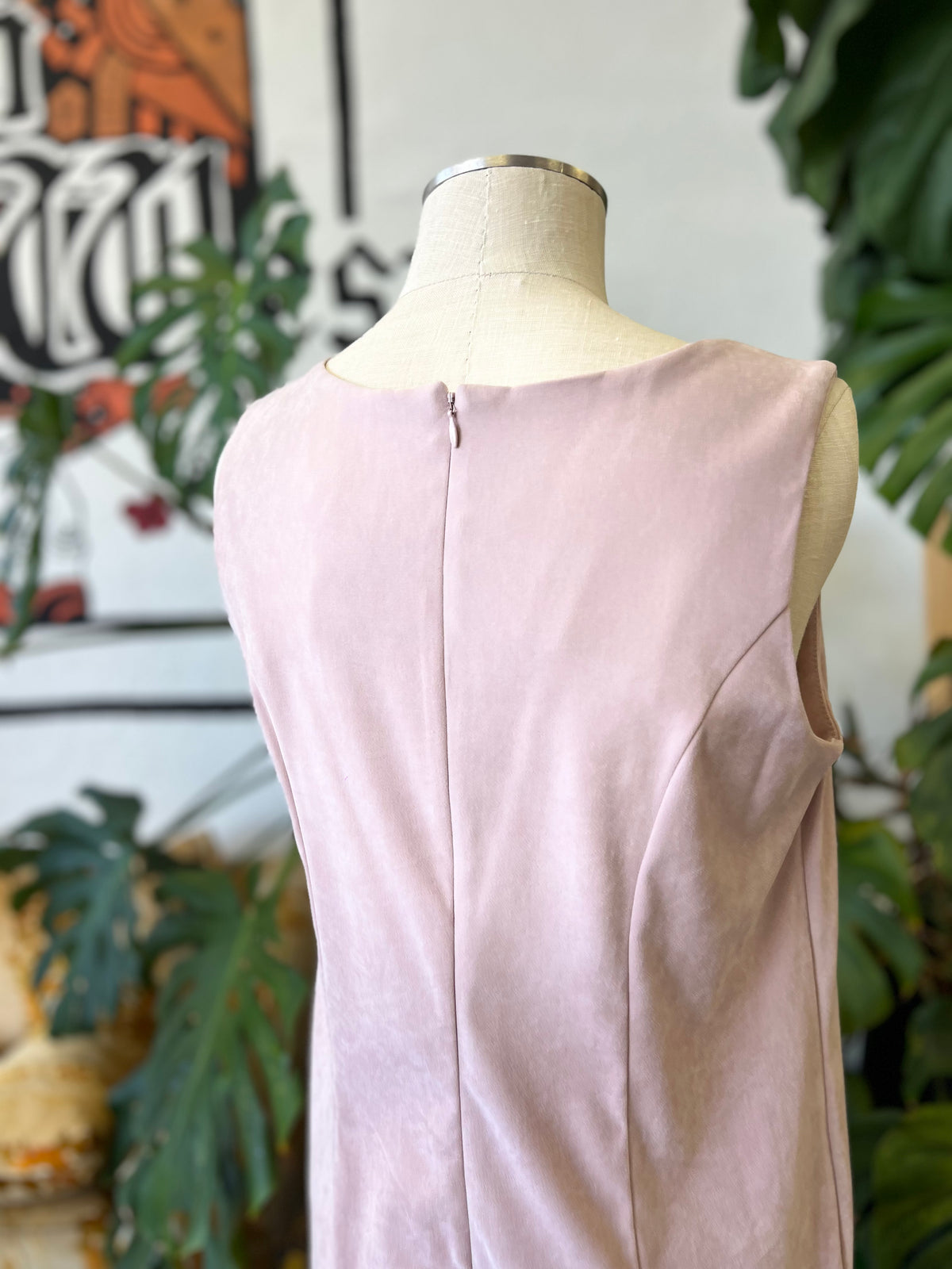 Vault Vintage | Pink Suede Dress w/Cardi size 12
