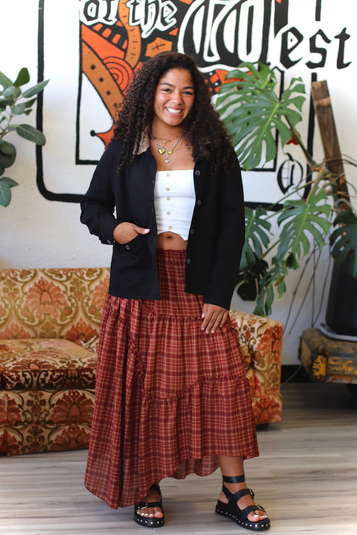 Working Girl Barn Jacket + Black