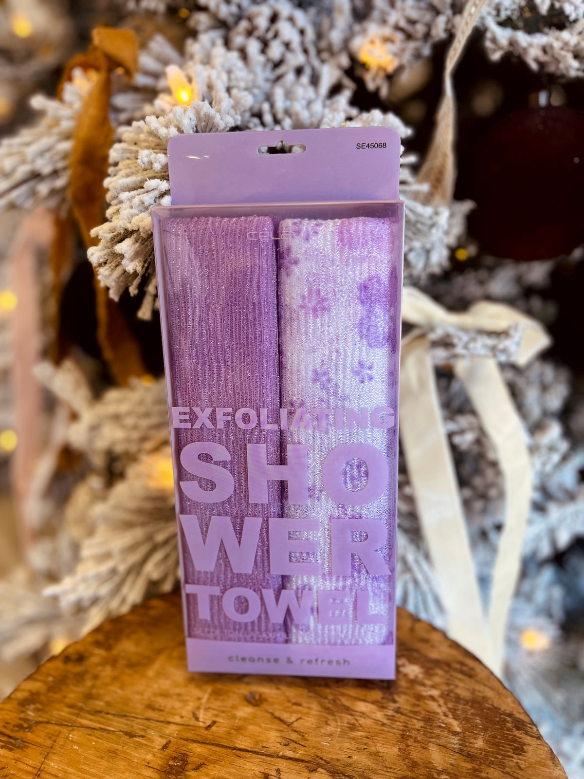 Exfoliating 2pcs Shower Towel Set