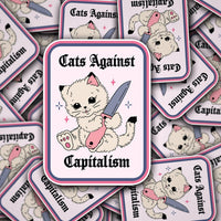 Cats Against Capitalism Sticker