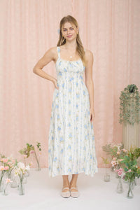 Ocean Corset Midi Dress