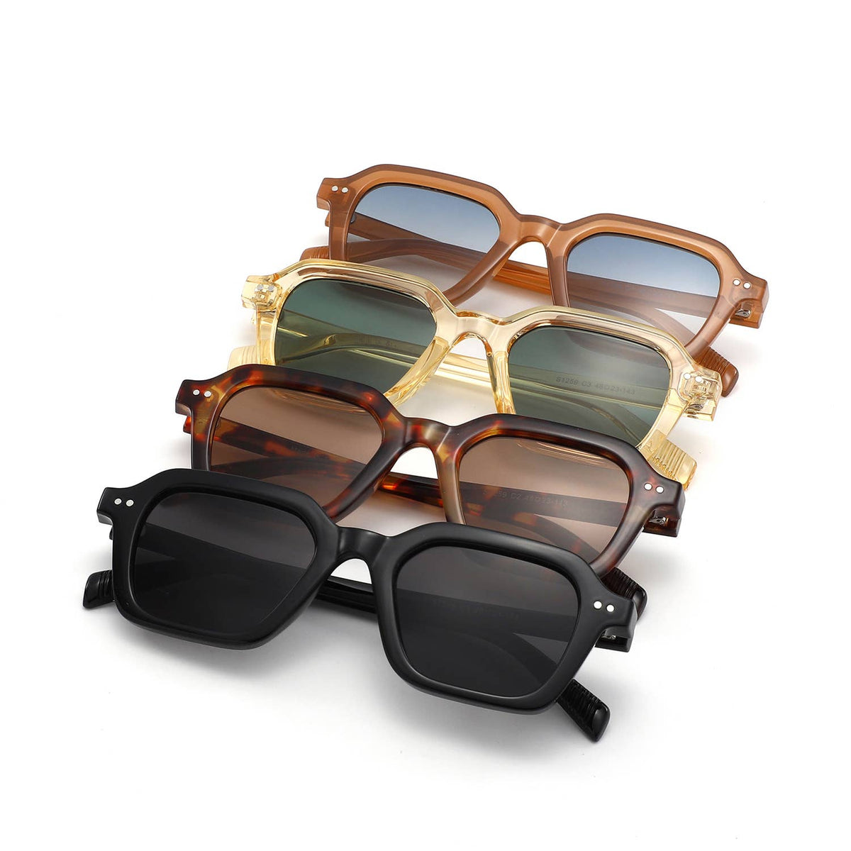 Baddie Bold Geometric Square Sunglasses