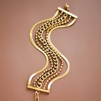 18K Gold Plated Waterproof Stainless Steel Bracelet Stack