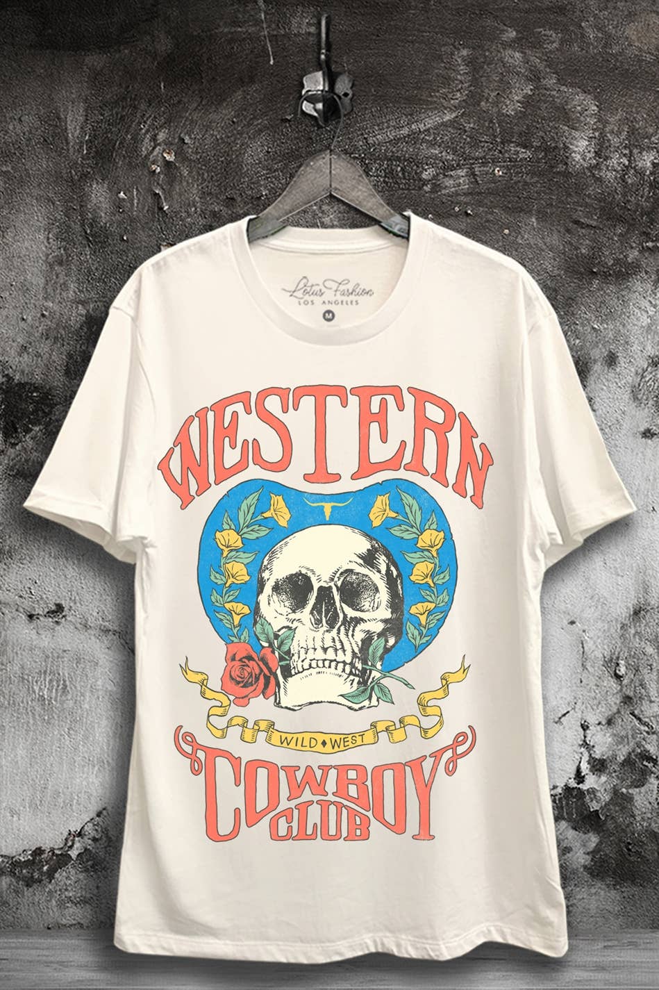 Ivory Western Cowboy Club Graphic Tee