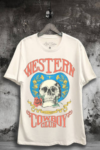 Ivory Western Cowboy Club Graphic Tee