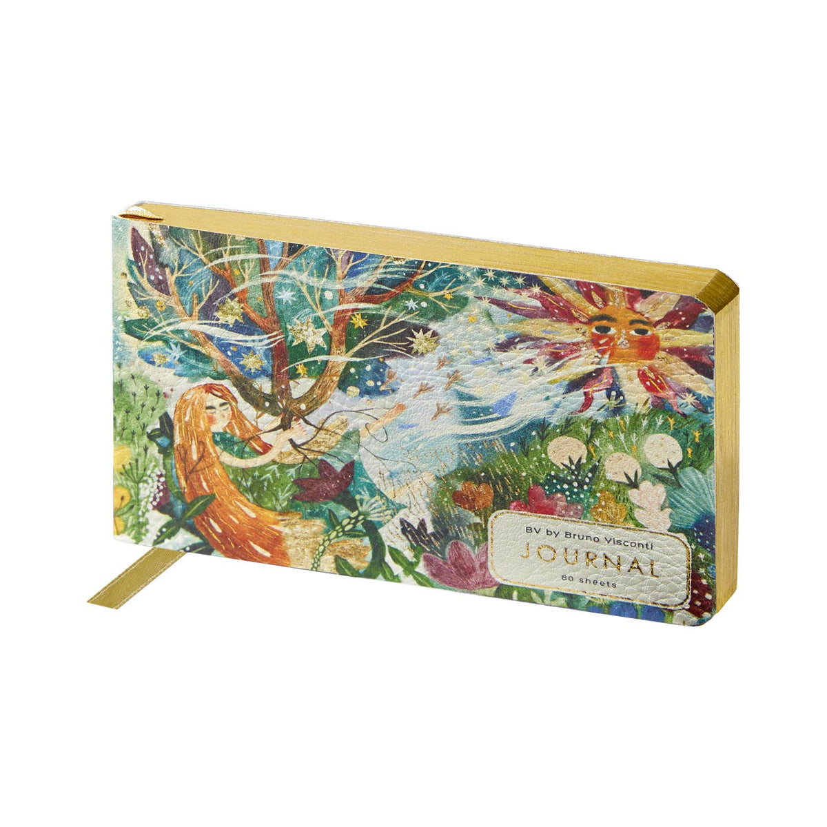 Horizontal Vegan Leather Weekly Planner Electric Fantasy