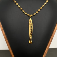 Fish Charm 18K Gold Plated Stainless Steel Necklace