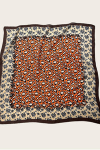 Leopard & Floral Bandana Scarf