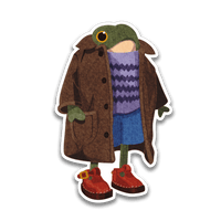 Well Dressed Frog Sticker