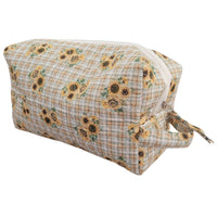 "Sunflower Bouquet" Quilted Vanity and Travel Bag