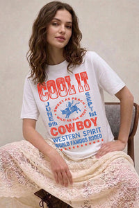 Ivory Cool It Cowboy Graphic Tee